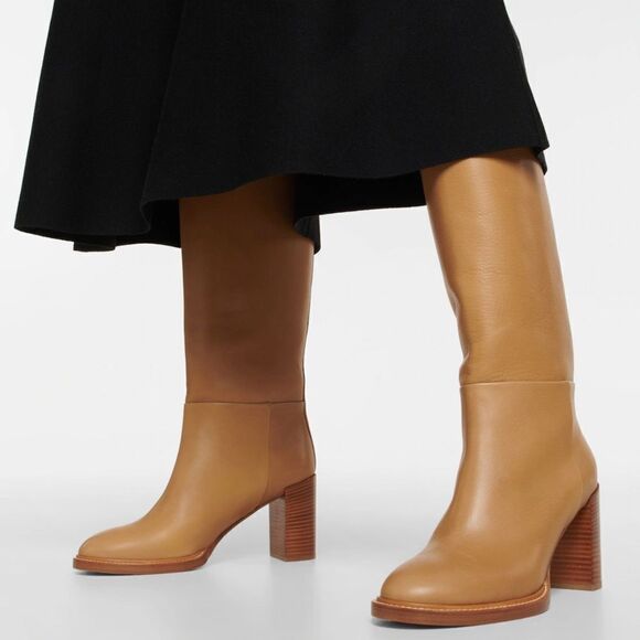 Gabriela Hearst Bocca Knee High Boot in Dark Camel Leather size 36.5 - Picture 4 of 16